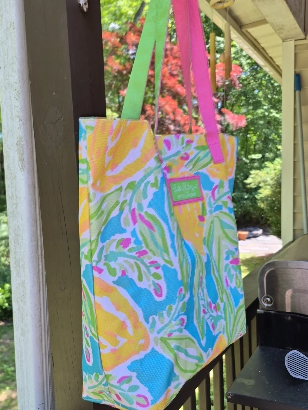 Lilly & Pulitzer Floral Pastels Tote Bag For Estee Lauder